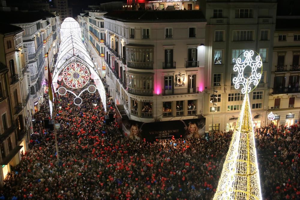 El encendido de las luces de Navidad de la calle Larios