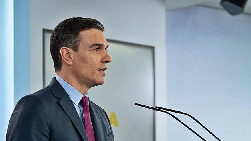 El president del Govern espanyol, Pedro Sánchez, ahir