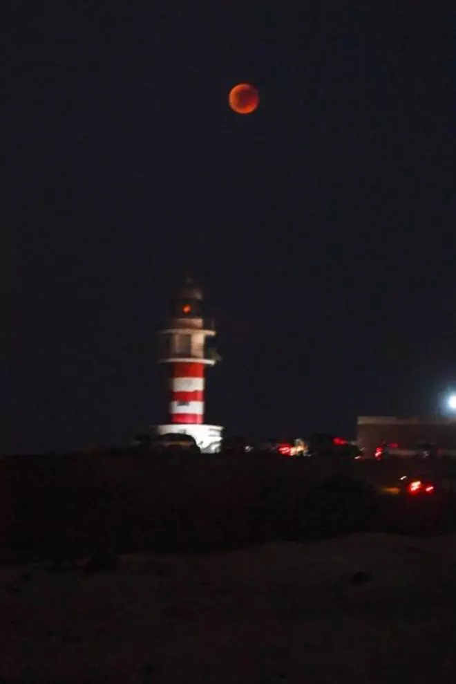 El eclipse lunar en Gran Canaria