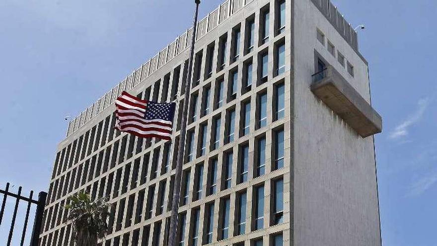 Edificio de la embajada de Estados Unidos en Cuba. // Efe