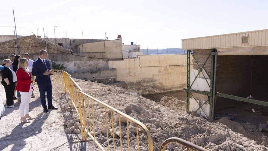 El pabellón Rosendo Beregüi de Cehegín, afectado por la dana de marzo, estará en funcionamiento en el verano