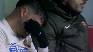 Athletic Club - FC Barcelona: Las lágrimas de Pedri tras volver a lesionarse