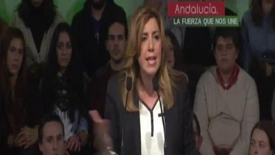 Susana Díaz rechaza cualquier pacto con el PP en Andalucía