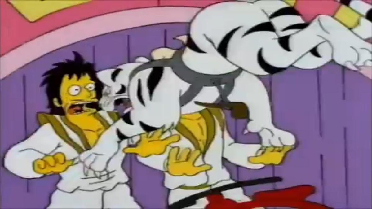 L'atac del tigre als Simpsons