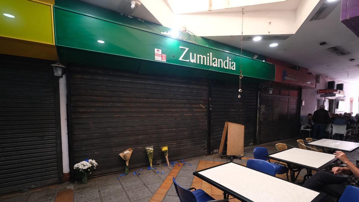 Flores para Vicente, el empresario apuñalado en Schamann