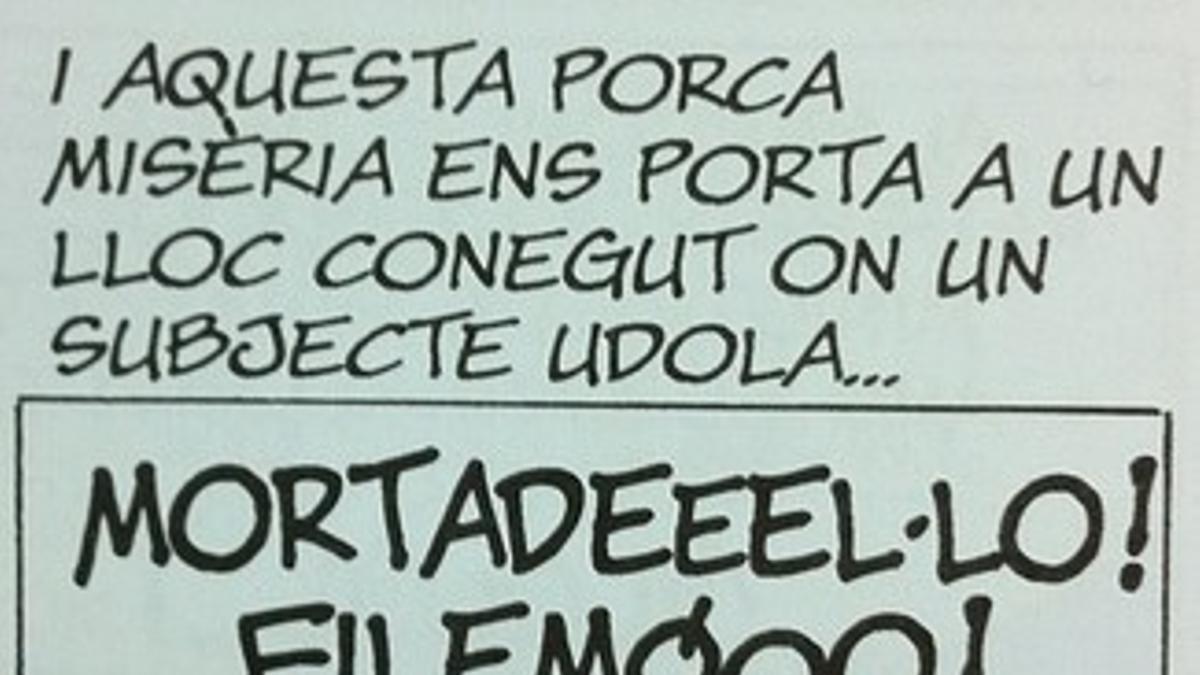 El Súper llama a Mortadel·lo y a Filemó en una viñeta del nuevo cómic.