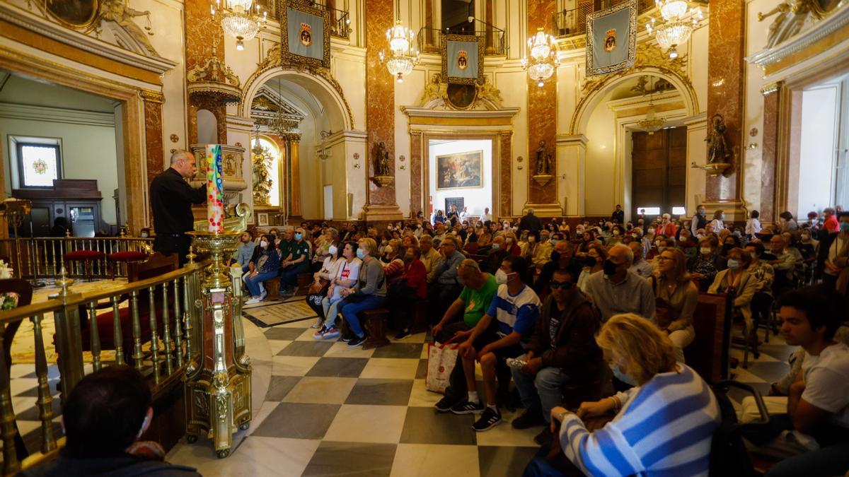 Basílica de la Virgen de los Desamparados esta mañana-