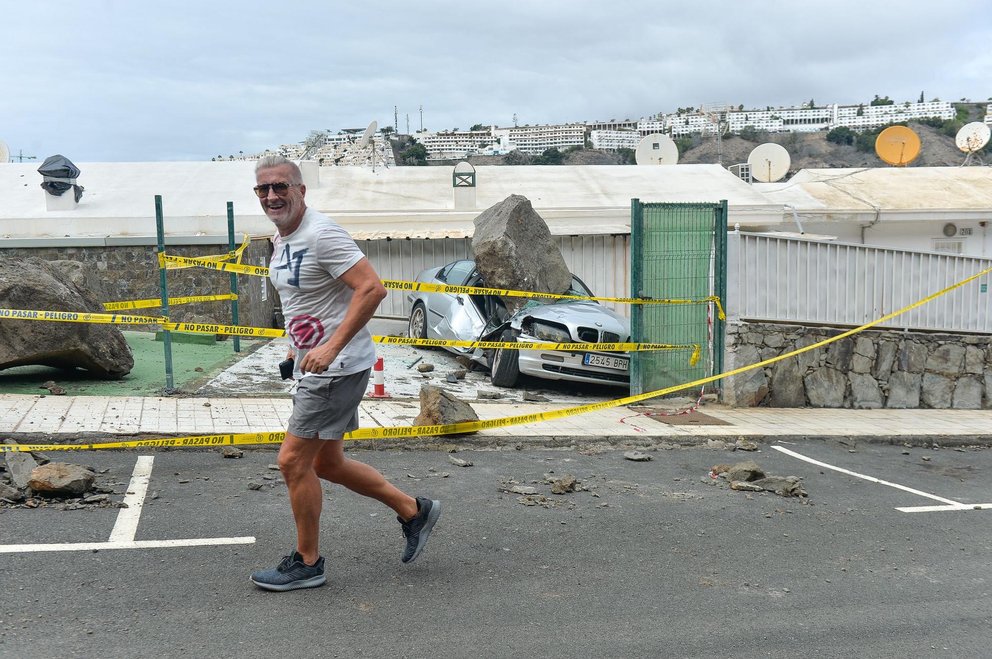 Dia después de la lluvia en Puerto Rico y Playa del Inglés