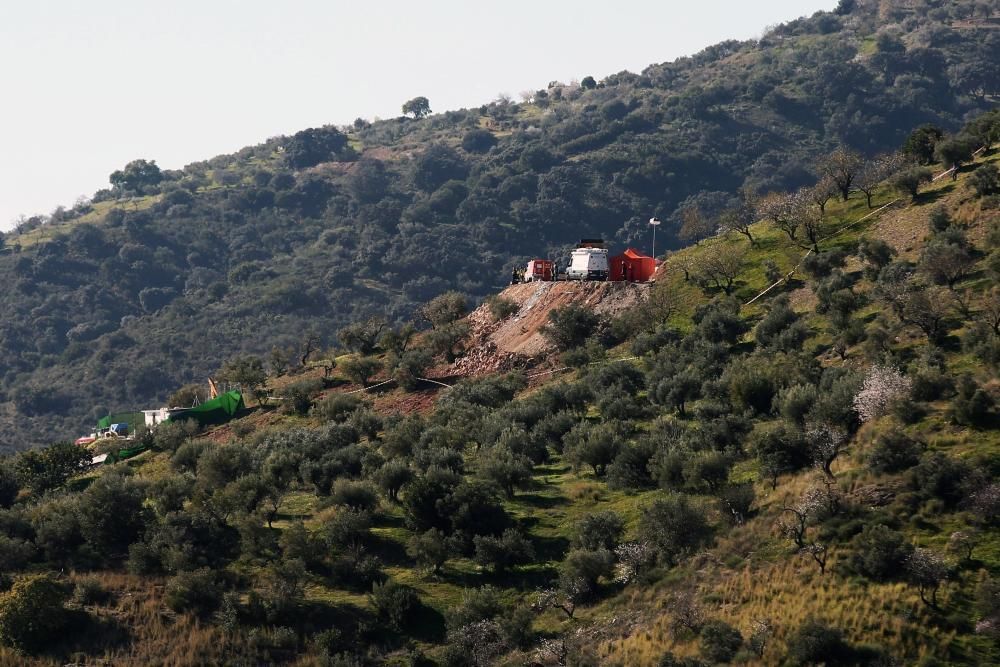 Avanzan los trabajos de rescate de Julen en Totalán