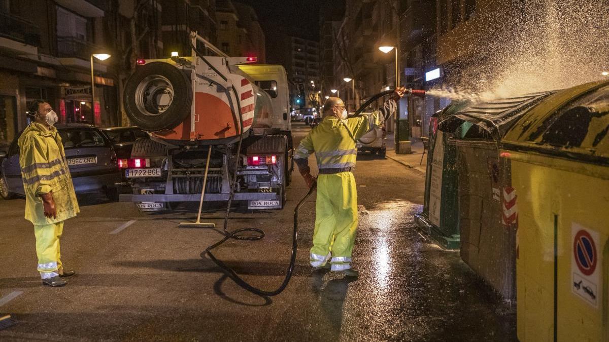 Desinfección de las calles de Zamora.