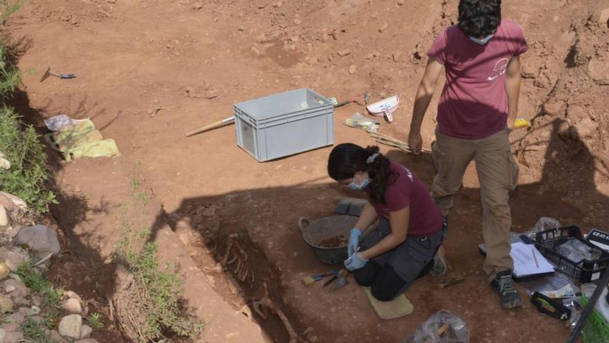 Los trabajos han sacado a la luz los resultados esperados en esta fosa.