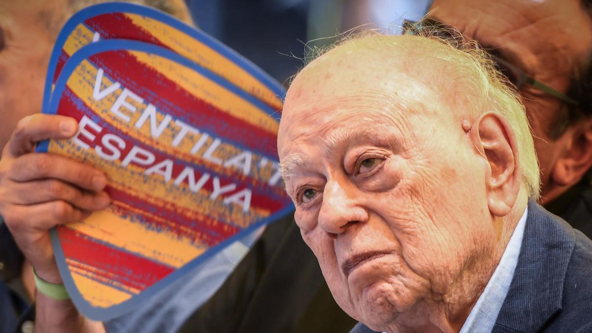 L’expresident de la Generalitat Jordi Pujol, durant un homenatge de la Joventut Nacionalista de Catalunya a Planoles.