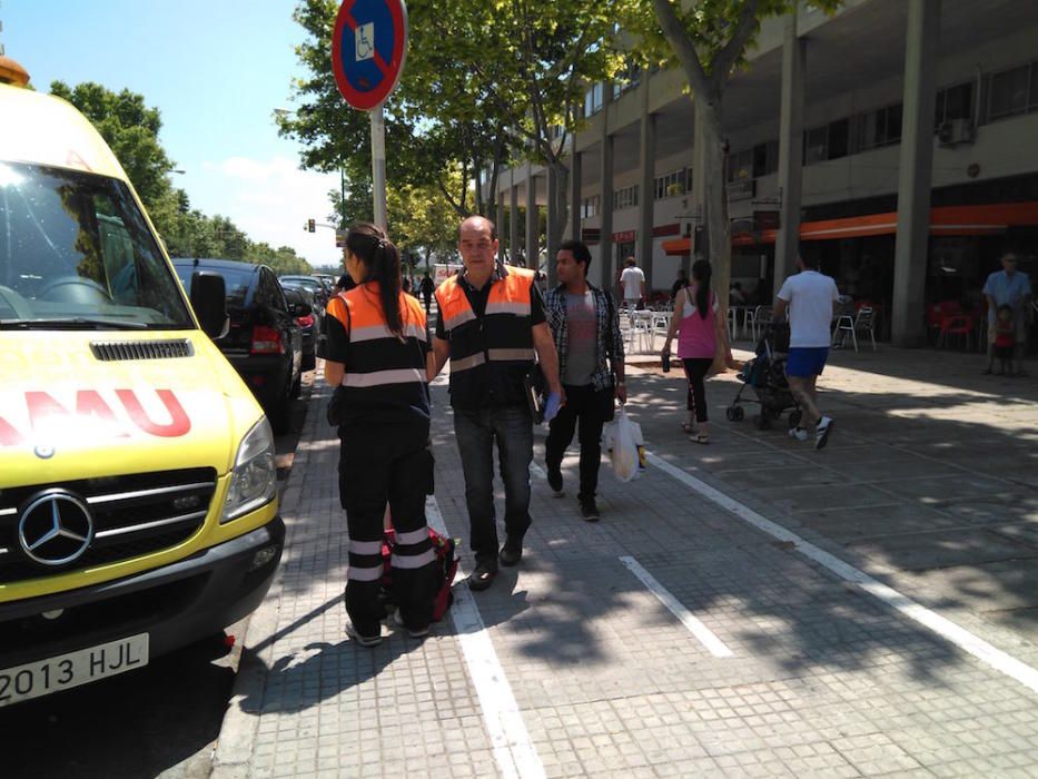 Dos heridos y dos detenidos en una batalla campal en Palma