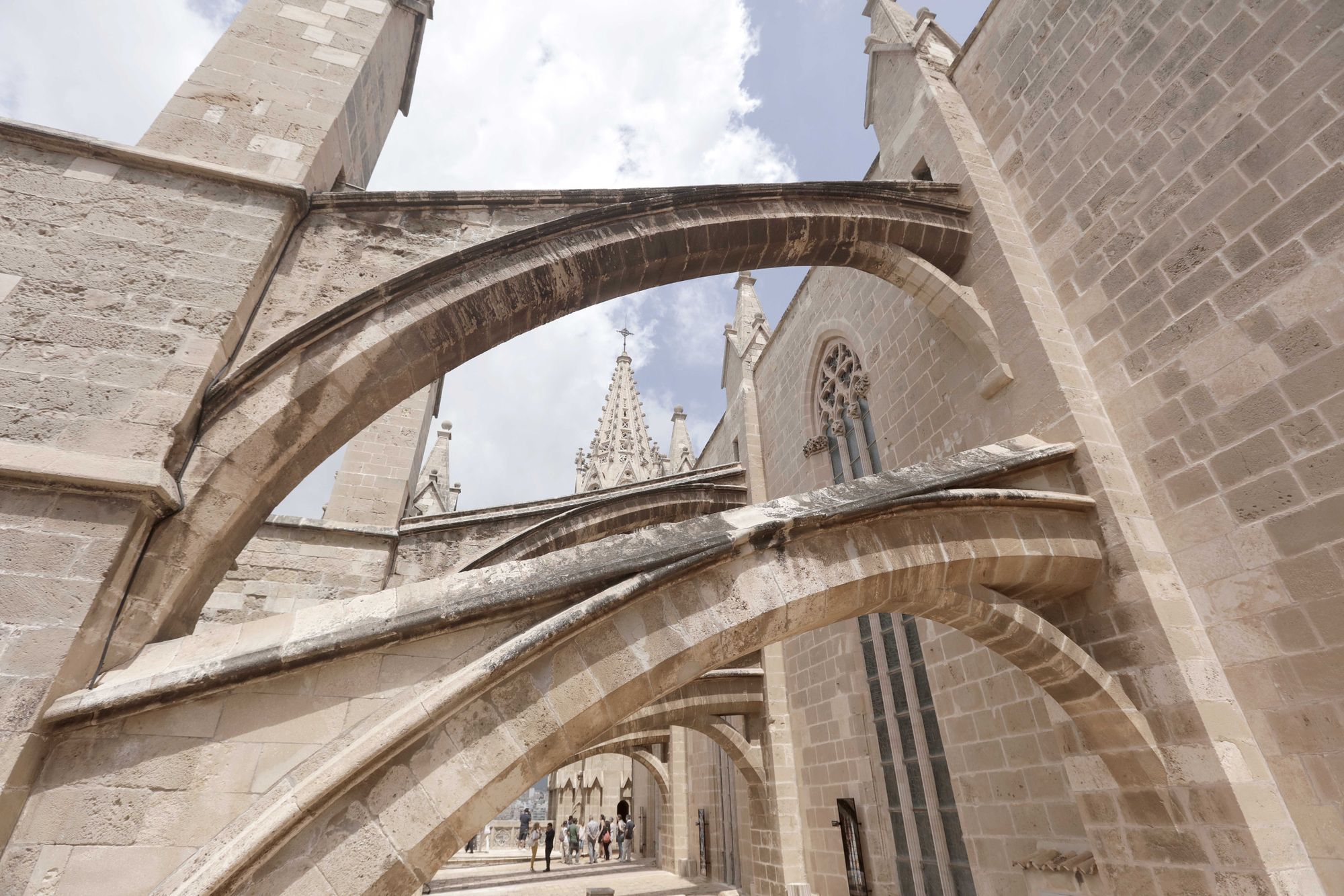 Spektakuläre Aussicht: So ist der Blick von der Dachterrasse der Kathedrale in Palma de Mallorca