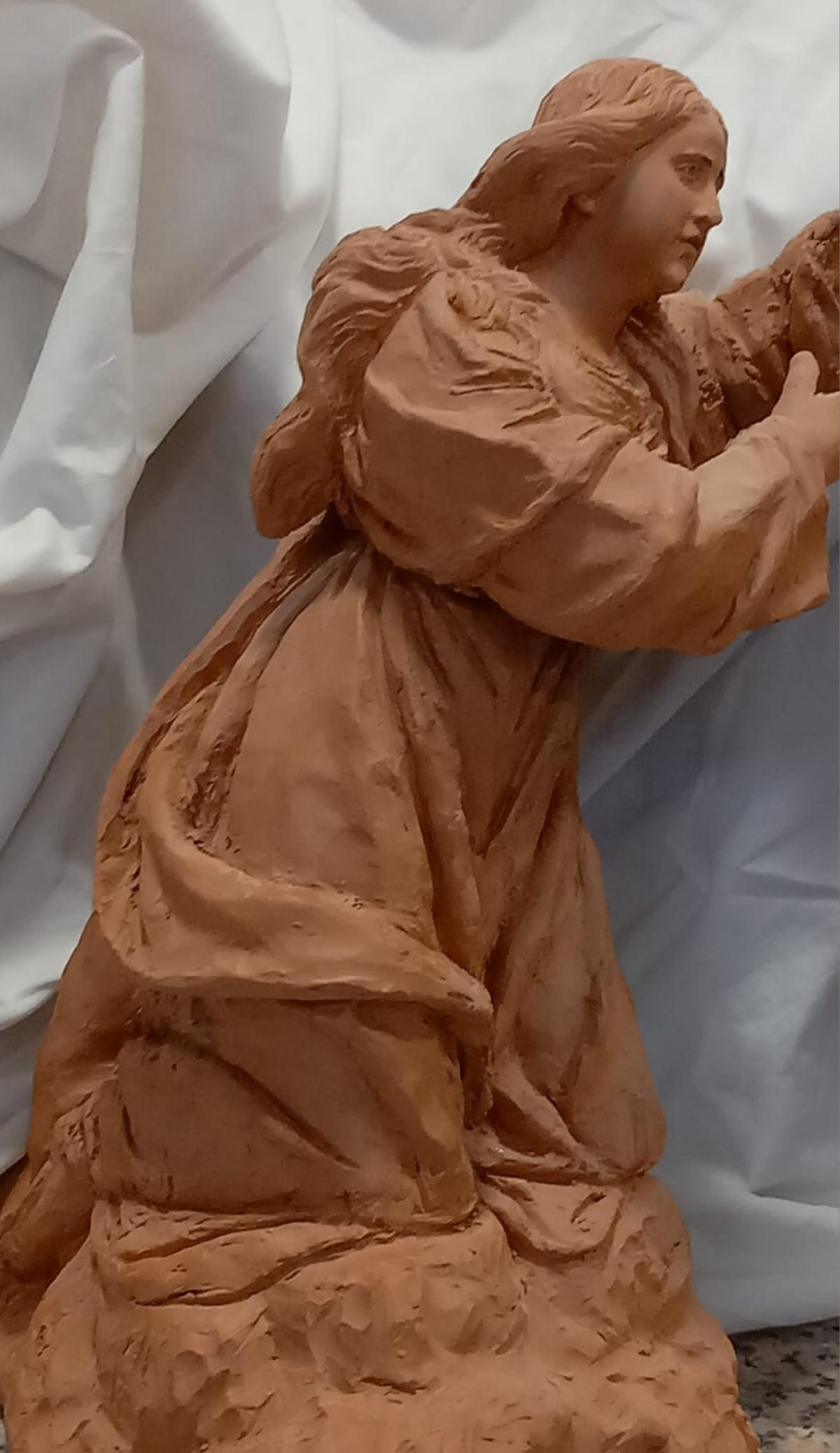 Primera maqueta, de 30 centímetros, realizada por los hermanos Martínez Cava