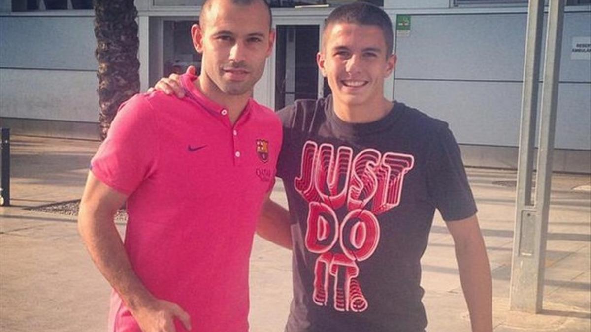 Palencia junto a Mascherano