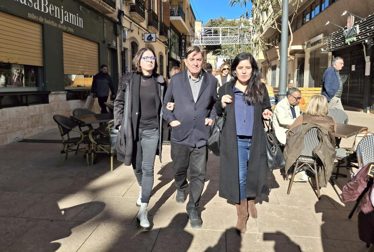 Ángels Gregori y Luis García Montero, esta mañana, en Dénia