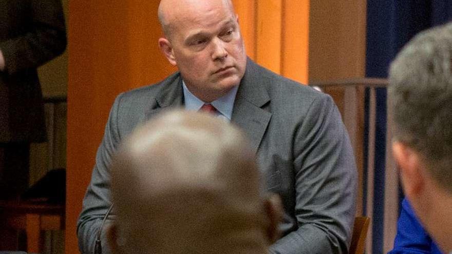 Whitaker, en una reunión en el Departamento de Justicia, el pasado mes de agosto.