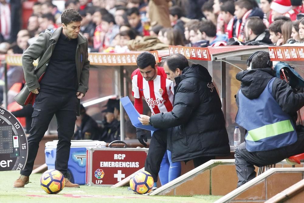 El partido entre el Sporting y el Alavés, en imágenes