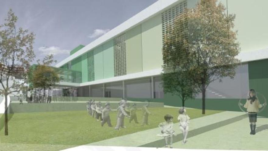 Recreación 3D de cómo será el futuro colegio Los Jarales.