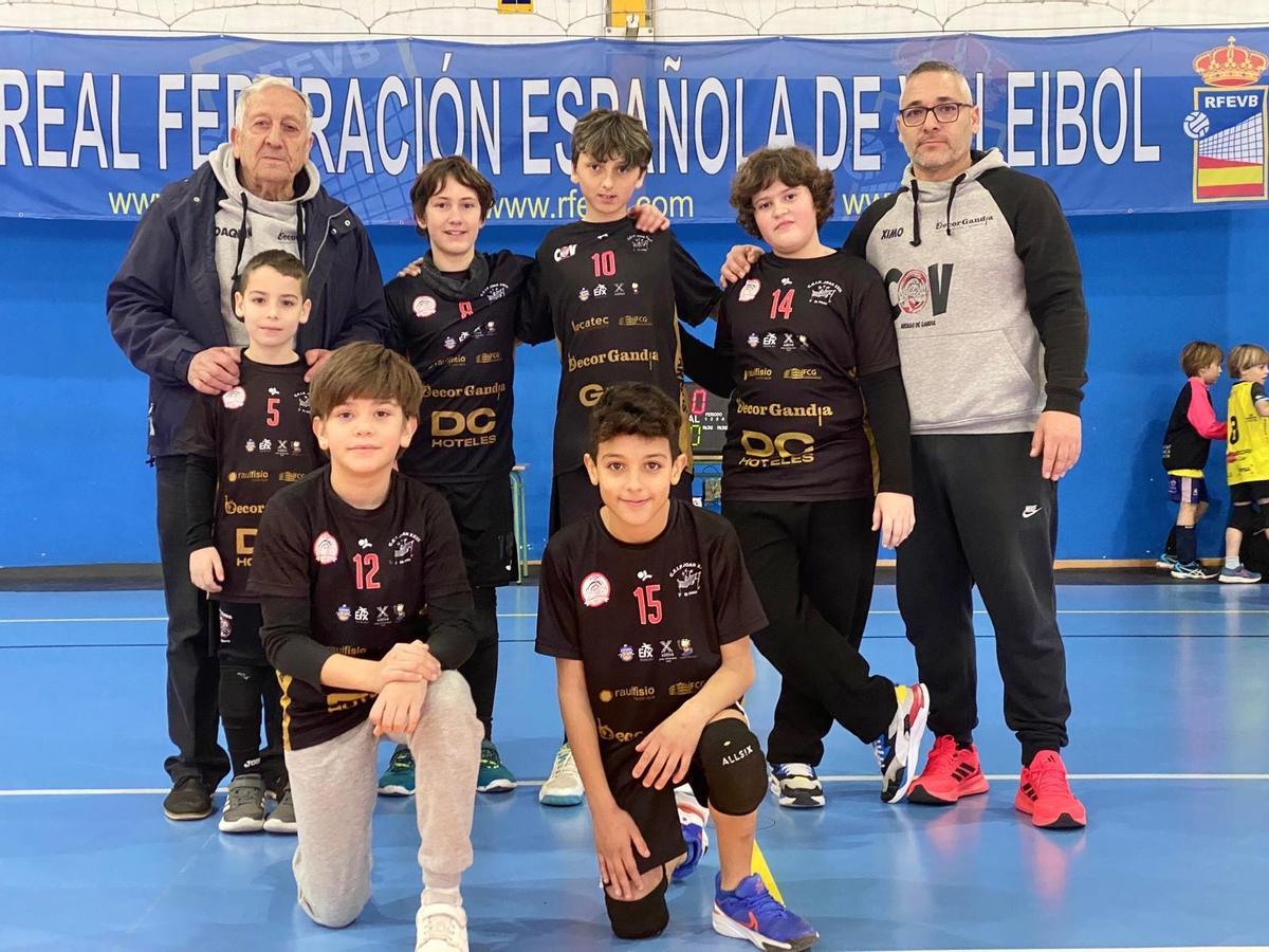 Los alevines del CV Arenas Gandia en Castellón