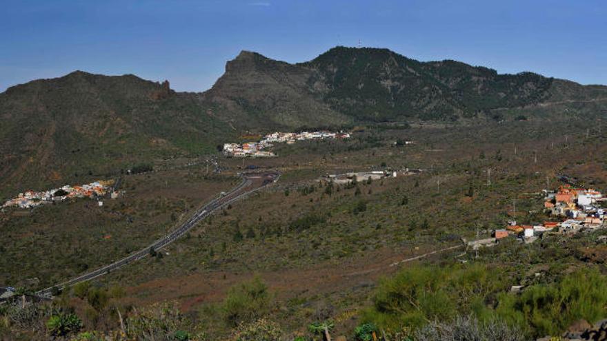 El tramo sur del Anillo insular concluye actualmente en Las Manchas (Santiago del Teide).
