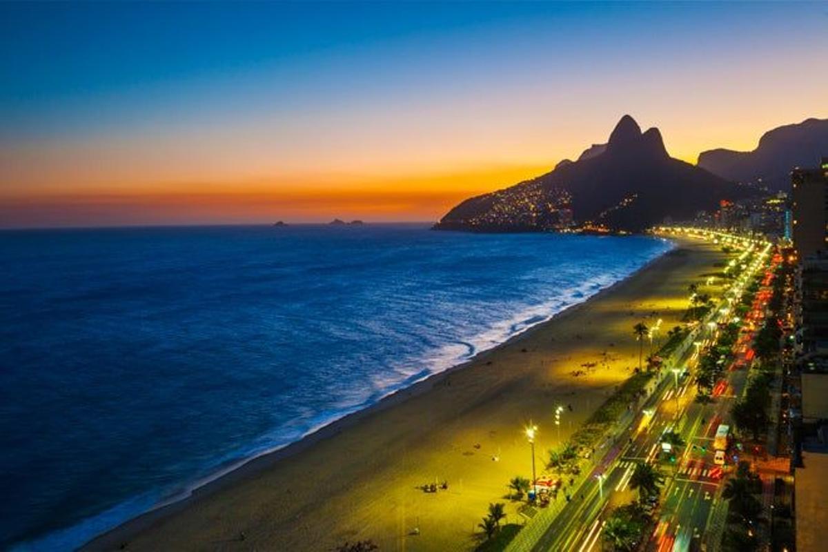 Vista de la costa de Río de Janeiro.