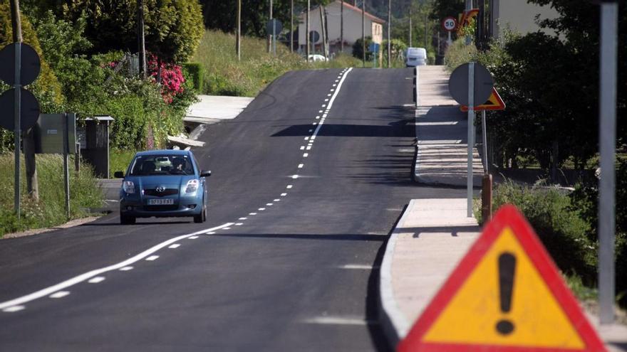 La carretera provincial con más tráfico en Deza y Tabeirós conecta los núcleos estradenses de Portela y  Souto de Vea
