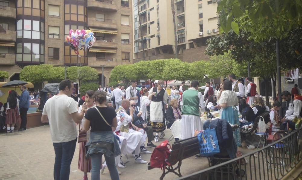 Ambiente en la plaza Mayor en el Bando