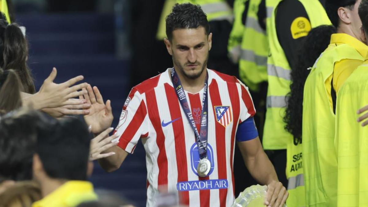 Koke, con la medalla de subcampeón