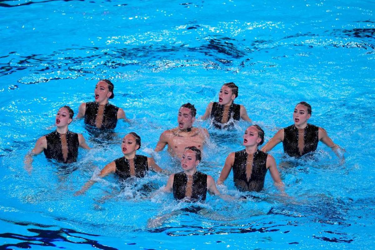 España se cuelga la última plata y consigue un 10 histórico con su rutina acrobática al ritmo de Berghain de Rosalía España se cuelga la última plata y consigue un 10 histórico con su rutina acrobática al ritmo de Berghain de Rosalía