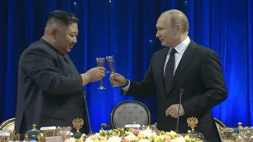 Kim Jong-un y Vladimir Putin reafirman sus lazos de amistad y cooperación