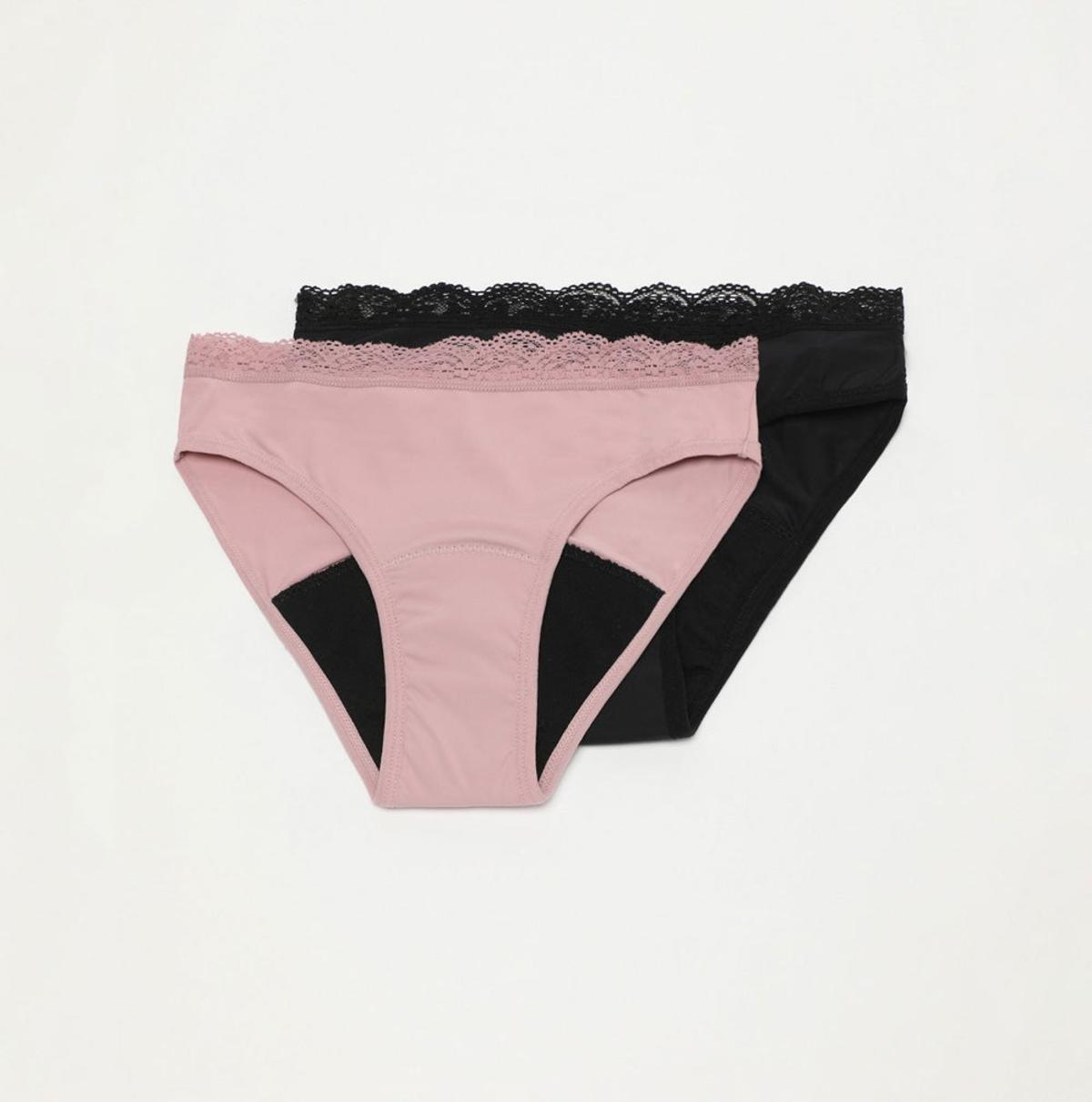 Pack de bragas menstruales de Lefties (Precio: 14,99 euros)