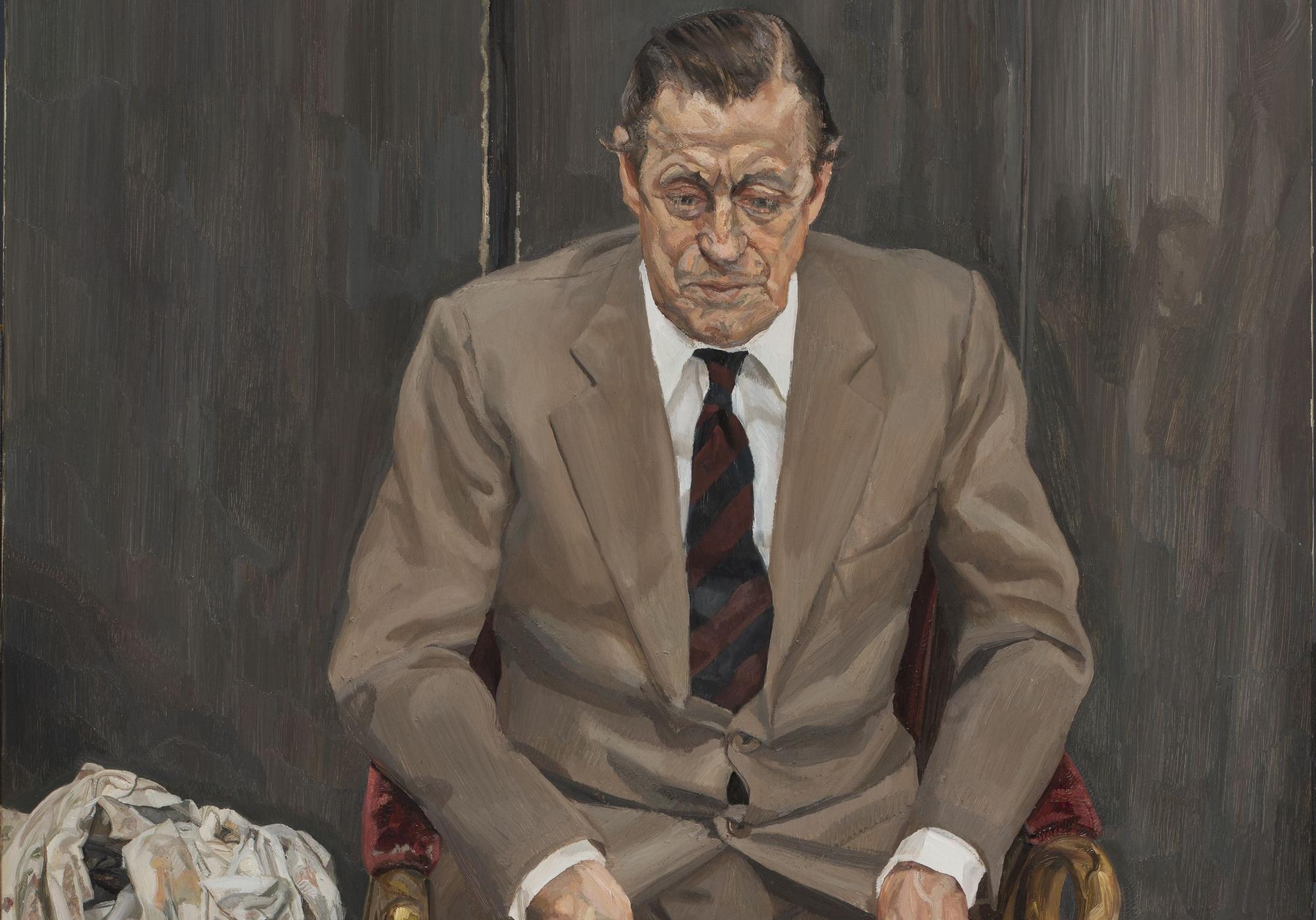 Fragmento de 'Hombre en una silla', el retrato de que Francesca Thyssen ha donado al Estado.