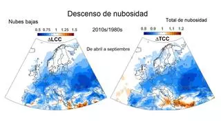 España tiene cada vez menos nubes a causa del cambio climático