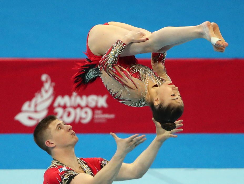 Acrobacias en los Juegos Europeos de Minsk 2019