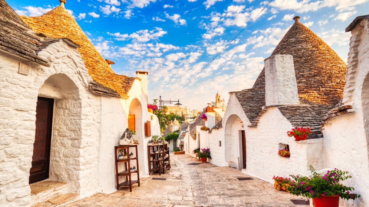 Alberobello, el pueblo con trulli, las casas de adobe de Italia