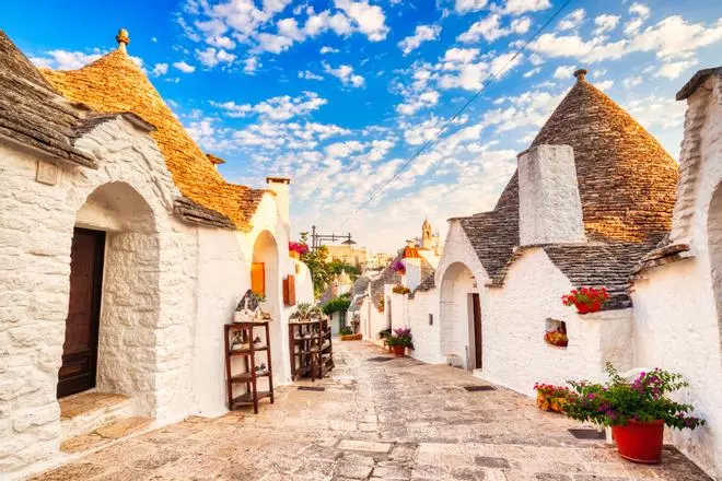 Alberobello, el pueblo con trulli, las casas de adobe de Italia