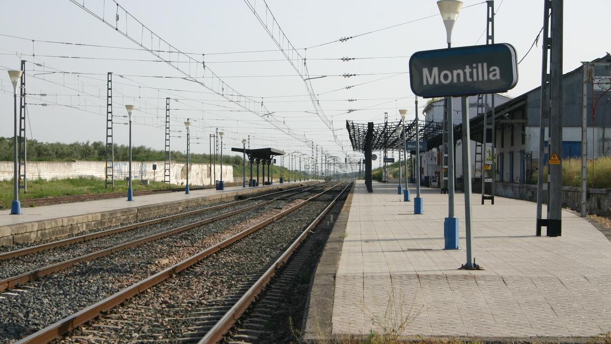 Estación de ferrocarril de Montilla, en una imagen de archivo.