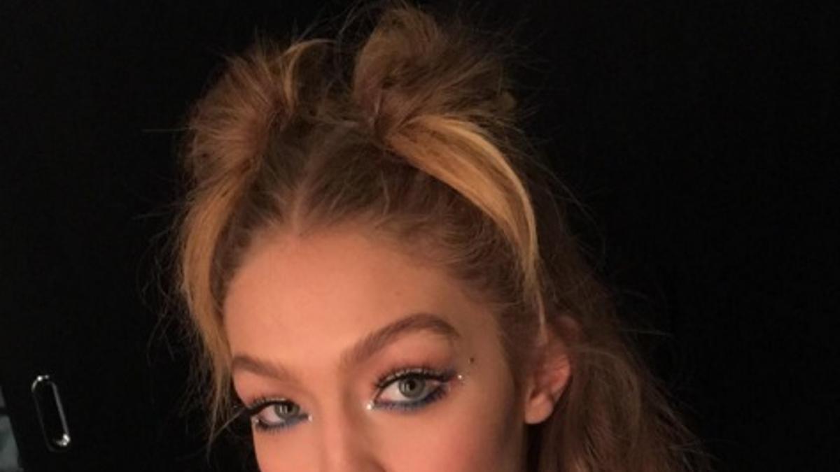 El semirecogido con moños de Gigi Hadid