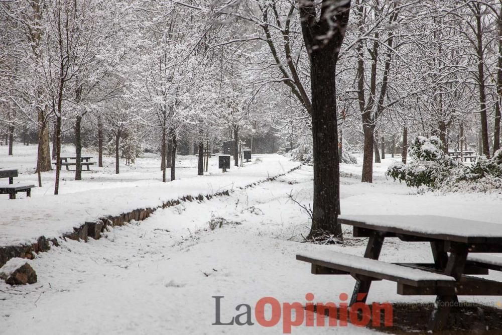 Nieve en las Fuentes del Marqués de Caravaca