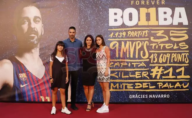 Homenaje a Juan Carlos Navarro en el Palau Blaugrana