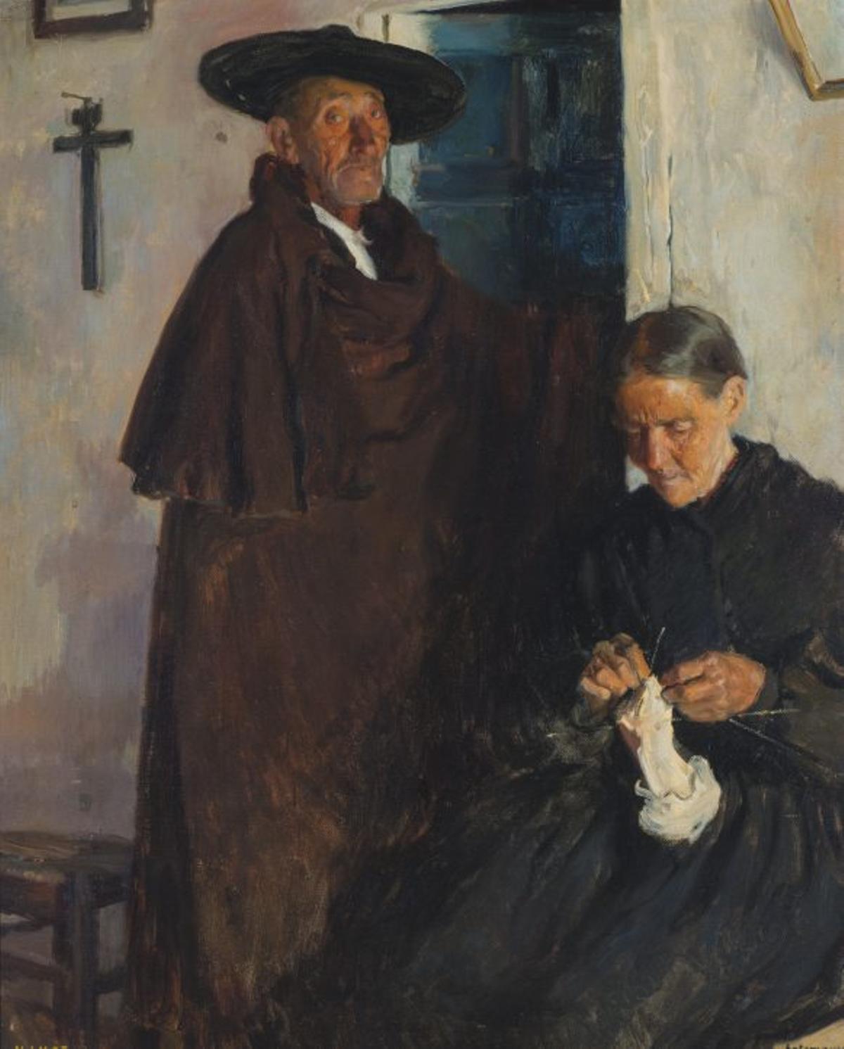 figura 1. «Los abuelos» (1905), de Fernando Álvarez de Sotomayor, nacido en Ferrol.