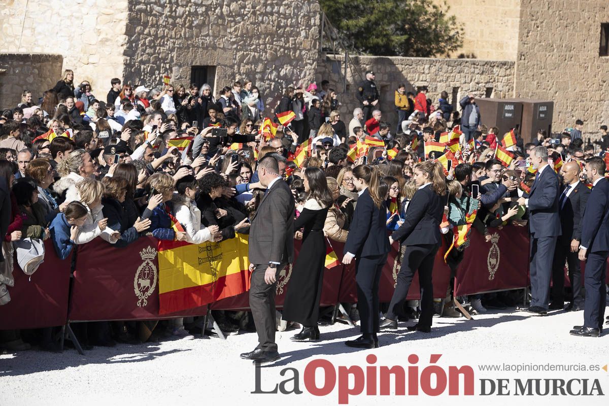 Visita de los reyes de España a Caravaca (explanada de la Basílica)