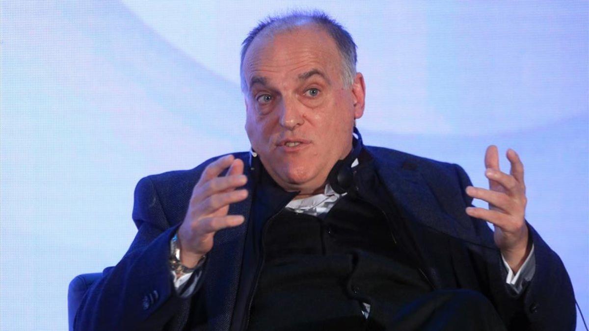 El presidente de LaLiga, Javier Tebas