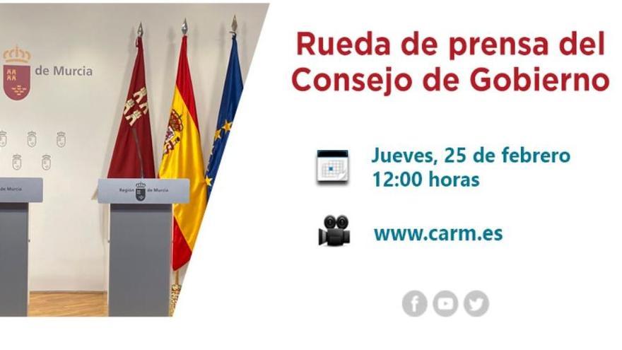 Rueda de prensa Consejo de Gobierno