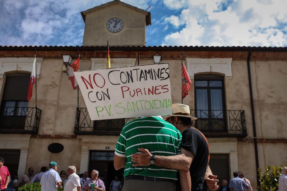 Manifestación contra las macrogranjas en Cerecinos