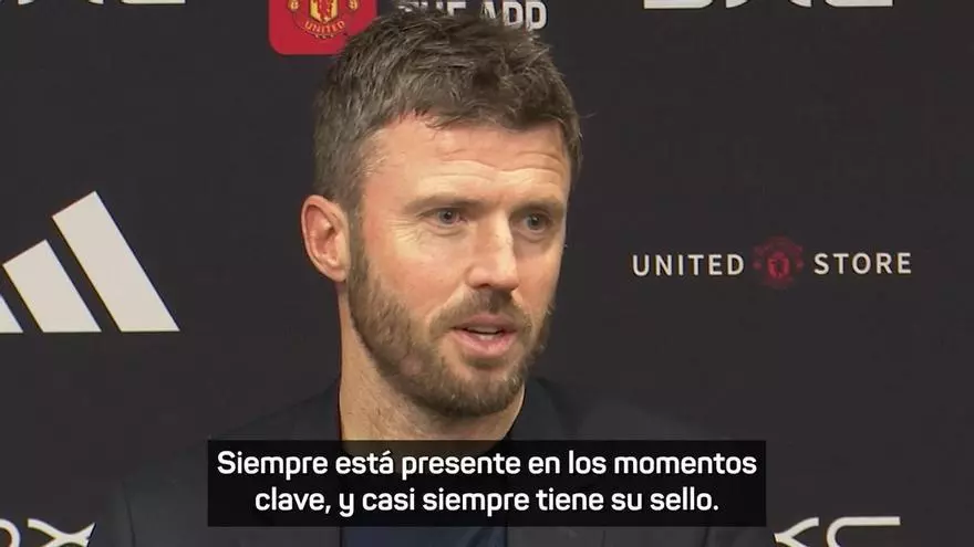 Carrick destaca la versatilidad de Bruno Fernandes