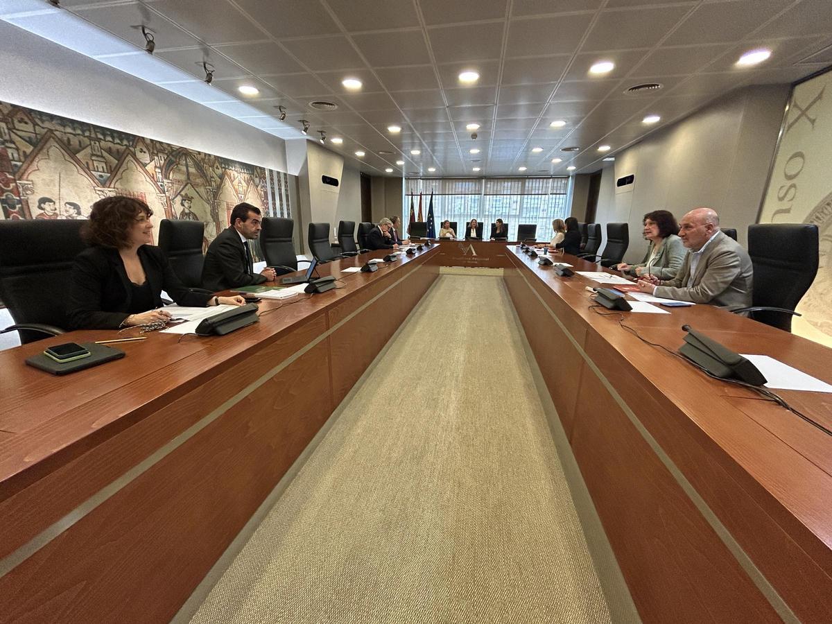 Reunión de la Junta de Portavoces este martes en la Asamblea Regional.