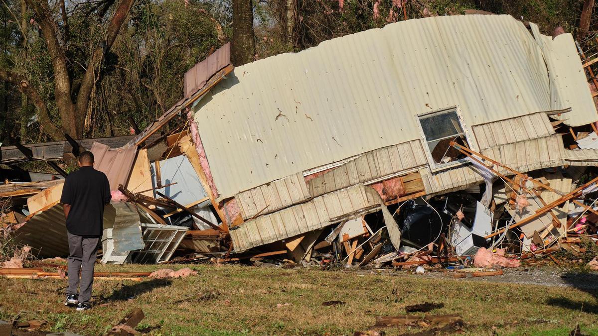 Imagen de archivo del paso de un terremoto en Louisiana, EEUU.